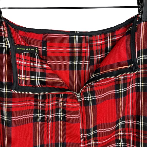 Y2k Super Low Fat Plaid Mini Skirt S - Picture 5 of 6